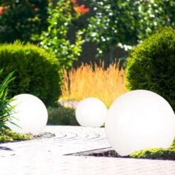 Set Di 3 Sfere Di Luce Solare A LED Plug-in Luci Lampada Da Giardino Luce Solare 15 E 20 Cm Di Diametro -Vendite VIDAXL || LEDVANCE || STEINEL 28660659 3