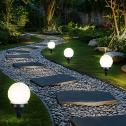 Set Di 3 Lampade Solari A LED Per Esterni Sphere Design Earth Spit Lights Plug Garden Path Lighting -Vendite VIDAXL || LEDVANCE || STEINEL 28661608 4