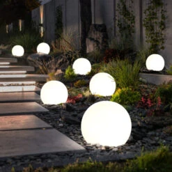 Set Di 8 Lampade Solari A LED Per Esterni Design A Sfera Con Luci A Terra Per Illuminazione Da Giardino -Vendite VIDAXL || LEDVANCE || STEINEL 28662528 5