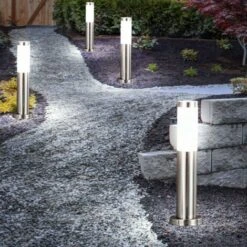 Set Di 4 Lampade Da Esterno In ACCIAIO INOSSIDABILE Da Esterno Lampada Da Giardino Percorso Cortile Portico Illuminazione -Vendite VIDAXL || LEDVANCE || STEINEL 28662711 4