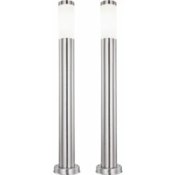 2x Smart Home RGB LED Lampada Da Terra Per Esterni Pilastri In Acciaio Inossidabile Alexa Google App Luci Per Percorsi Da Giardino DIMMERABILI