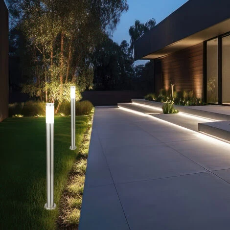 2x Smart Home RGB LED Lampada Da Terra Per Esterni Pilastri In Acciaio Inossidabile Alexa Google App Luci Per Percorsi Da Giardino DIMMERABILI 3 2x Smart Home RGB LED Lampada Da Terra Per Esterni Pilastri In Acciaio Inossidabile Alexa Google App Luci Per Percorsi Da Giardino DIMMERABILI - immagine 3