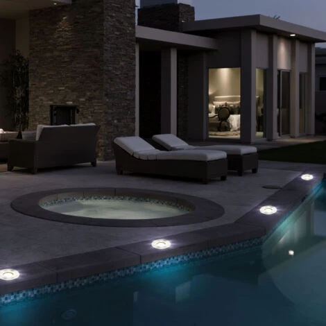 Set Di 4 Faretti Da Incasso Luci A Pavimento Illuminazione A Pavimento In Acciaio Inox Garage Carrabile Lampade Da Esterno Percorribili 3 Set Di 4 Faretti Da Incasso Luci A Pavimento Illuminazione A Pavimento In Acciaio Inox Garage Carrabile Lampade Da Esterno Percorribili - immagine 3