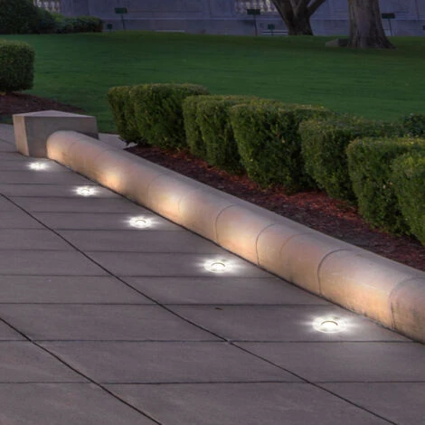 Set Di 4 Faretti Da Incasso Luci A Pavimento Illuminazione A Pavimento In Acciaio Inox Garage Carrabile Lampade Da Esterno Percorribili 4 Set Di 4 Faretti Da Incasso Luci A Pavimento Illuminazione A Pavimento In Acciaio Inox Garage Carrabile Lampade Da Esterno Percorribili - immagine 4