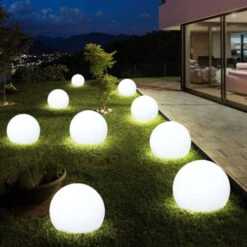 Set Di 9 Lampade A Sfera Solari A LED Per Illuminazione Di Percorsi Da Giardino Per Esterni Con Picchetti Per Terrazze -Vendite VIDAXL || LEDVANCE || STEINEL 28665613 3