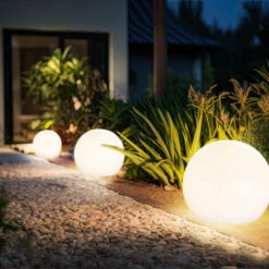 Set Di 3 Lampade A Sfera Solari A LED Per Patio, Faretto Da Giardino, Illuminazione Per Esterni, Picchetti -Vendite VIDAXL || LEDVANCE || STEINEL 28666275 5