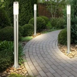 Vendite VIDAXL || LEDVANCE || STEINEL 35 3x Lampade Da Terra Per Esterni Faretti Da Giardino In Acciaio Inox Luci Di Parco Rilevatori Di Movimento