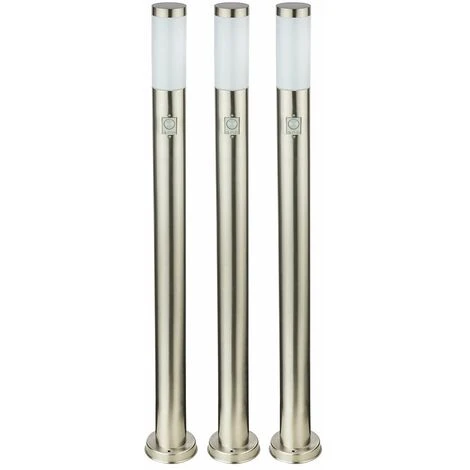 3x Lampade Da Terra Per Esterni Faretti Da Giardino In Acciaio Inox Luci Di Parco Rilevatori Di Movimento 2 3x Lampade Da Terra Per Esterni Faretti Da Giardino In Acciaio Inox Luci Di Parco Rilevatori Di Movimento - immagine 2
