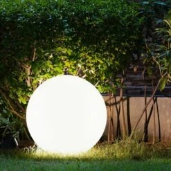 Set Di 3 Lampade Da Esterno Plug-in LED A Sfera Solare Lampada Da Giardino Lampada Da Esterno Bianca A Sfera, Diametro X Altezza 25 X 65 Cm, Aiuola Da Giardino Prato Prato -Vendite VIDAXL || LEDVANCE || STEINEL 28667541 4
