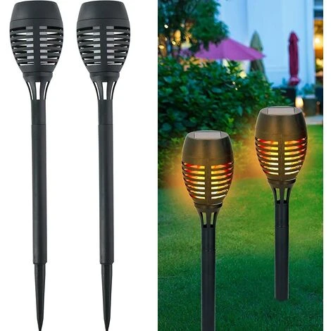 Grundig 2 Lampade Giardino Effetto Fuoco 48cm Ricarica Solare Fiaccola Torcia Luce LED 1 Grundig 2 Lampade Giardino Effetto Fuoco 48cm Ricarica Solare Fiaccola Torcia Luce LED