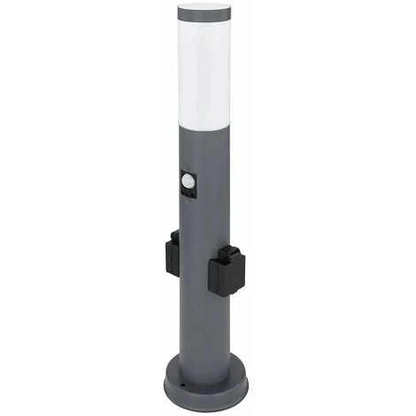Lampada Da Terra Illuminazione Da Giardino Rilevatore Di Movimento Prese Esterne Lampada Base In Acciaio Inox ANTHARAZIT Globo 3158AKS 1 Lampada Da Terra Illuminazione Da Giardino Rilevatore Di Movimento Prese Esterne Lampada Base In Acciaio Inox ANTHARAZIT Globo 3158AKS