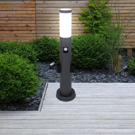 Lampada Da Terra Illuminazione Da Giardino Rilevatore Di Movimento Prese Esterne Lampada Base In Acciaio Inox ANTHARAZIT Globo 3158AKS 4 Lampada Da Terra Illuminazione Da Giardino Rilevatore Di Movimento Prese Esterne Lampada Base In Acciaio Inox ANTHARAZIT Globo 3158AKS - immagine 4