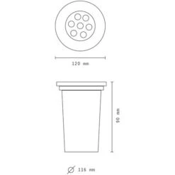 Segnapasso Led Calpestabile 7w Faretto Da Terra Luce Calda 3000K -Vendite VIDAXL || LEDVANCE || STEINEL 29353312 3