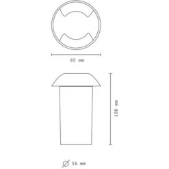 Segnapasso Led Radente 3w Con Biemissione Di Luce Tondo Luce Calda 3000K 6 Segnapasso Led Radente 3w Con Biemissione Di Luce Tondo Luce Calda 3000K -Vendite VIDAXL || LEDVANCE || STEINEL 29353742 3