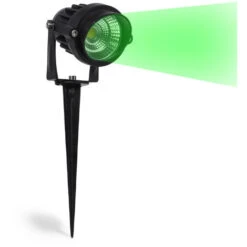 Faretto Segnapasso Led 5w Cob Led Da Giardino Con Picchetto E Luce Verde