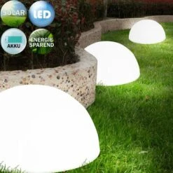 Set Di Luci Solari LED Rotonde Da Giardino 3 Unità Con Sensore Senza Cablaggio -Vendite VIDAXL || LEDVANCE || STEINEL 29644699 3