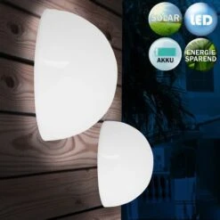 Set Di Luci Solari LED Rotonde Da Giardino 3 Unità Con Sensore Senza Cablaggio -Vendite VIDAXL || LEDVANCE || STEINEL 29644699 4