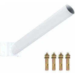 Staffa Palo Per Lampione Solare Stradale Supporto In Metallo Parete Muro 50cm 7 Staffa Palo Per Lampione Solare Stradale Supporto In Metallo Parete Muro 50cm -Vendite VIDAXL || LEDVANCE || STEINEL 30213583 3