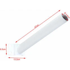 Staffa Palo Per Lampione Solare Stradale Supporto In Metallo Parete Muro 50cm 8 Staffa Palo Per Lampione Solare Stradale Supporto In Metallo Parete Muro 50cm -Vendite VIDAXL || LEDVANCE || STEINEL 30213583 4