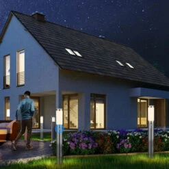 Lampada Paletto Luce Giardino + Sensore Movimento Illuminazione Esterno 100cm -Vendite VIDAXL || LEDVANCE || STEINEL 30401818 4