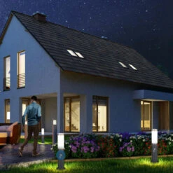 Lampada Paletto Luce Giardino + Sensore Movimento PIR Illuminazione Esterno 45cm -Vendite VIDAXL || LEDVANCE || STEINEL 30401822 3