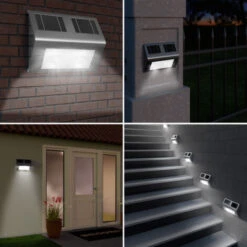 Set Di 4 Lampade Da Parete LED A Energia Solare Con Sensore Crepuscolare Da Giardino Esterno -Vendite VIDAXL || LEDVANCE || STEINEL 30651085 3