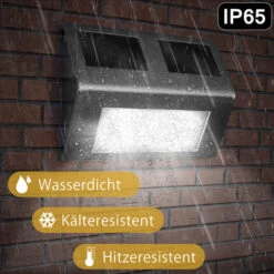 Set Di 4 Lampade Da Parete LED A Energia Solare Con Sensore Crepuscolare Da Giardino Esterno -Vendite VIDAXL || LEDVANCE || STEINEL 30651085 4