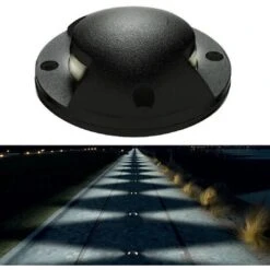 Faretto Segnapassi LED 6W Calpestabile Radente Doppia Finestra Luce Bianca Naturale 4000K 12V IP65