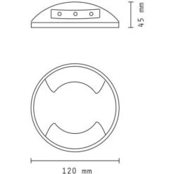 Faretto Segnapassi LED 6W Calpestabile Radente Doppia Finestra Luce Bianca Naturale 4000K 12V IP65 -Vendite VIDAXL || LEDVANCE || STEINEL 30811535 5