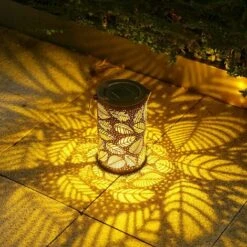 Lanterna Solare Da Esterno LITZEE, Lanterne Da Giardino Sospese In Metallo, Decorazione Da Prato E Giardino -Vendite VIDAXL || LEDVANCE || STEINEL 30853159 4