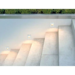 Segnapasso LED Rettangolare Bianco 4w Vetro Luce Calda Faretto Interno -Vendite VIDAXL || LEDVANCE || STEINEL 30972975 5