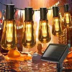 Catena Luminosa A Led Decorativa A Energia Solare 3,8 Metri 10 Lampadine Trasparenti Bianco Caldo Aigostar -Vendite VIDAXL || LEDVANCE || STEINEL 31021783 5