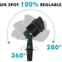 JERSEY Faretto LED Da Giardino A Picchetto 6W Eq 60W IP65 Cavo 120cm Température De Couleur: Bianco Caldo 2700K -Vendite VIDAXL || LEDVANCE || STEINEL 31804847 4