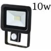 Faretto Led Esterno 10w Luce Fredda Sensore Movimento Crepuscolare Regolabile