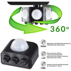 Faretto Led Esterno 10w Luce Fredda Sensore Movimento Crepuscolare Regolabile -Vendite VIDAXL || LEDVANCE || STEINEL 32038744 5