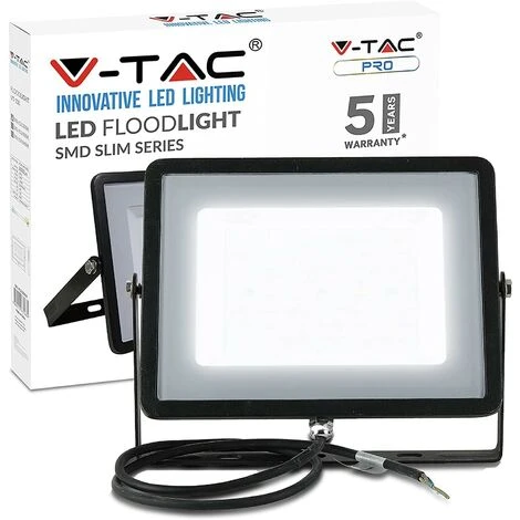 V-TAC PRO VT-100 FARO LED SMD 100W ULTRASOTTILE CHIP SAMSUNG DA ESTERNO COLORE NERO 8000 Lm IP65 - SKU 412 / 413 / 414 Bianco Naturale 1 V-TAC PRO VT-100 FARO LED SMD 100W ULTRASOTTILE CHIP SAMSUNG DA ESTERNO COLORE NERO 8000 Lm IP65 - SKU 412 / 413 / 414 Bianco Naturale