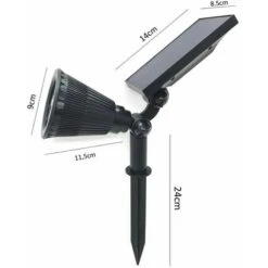Faro Led Pannello Solare Faretto . Ricaricabile 7 W Luce Calda Da Giardino -Vendite VIDAXL || LEDVANCE || STEINEL 33108958 4