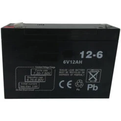 Batteria Ricaricabile Piombo 6V 12Ah Ermetica XW 12-6 Dispisitivi Elettrici