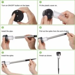 Luce Solare Per Esterni Da Giardino, Decorazione Per Luci Da Giardino A LED Senza Fili Illuminazione Solare Per Esterni Per Percorsi Da Prato Luce Ricaricabile Automatica IP65 Impermeabile - 5 Pezzi B -Vendite VIDAXL || LEDVANCE || STEINEL 33378572 4