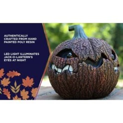 Lampada Portatile Solare Inquietante Jock-O-Lantern Arancione Zucca Marcio Jack-O-Lantern Inquietante Lanterna Portatile Arancione Stagionata -Vendite VIDAXL || LEDVANCE || STEINEL 33378700 3