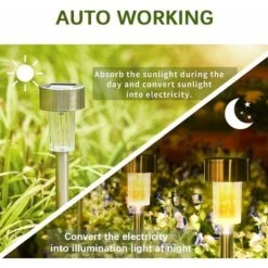 Luce Solare Da Giardino Per Esterni, Decorazione Per Luci Da Giardino A LED Senza Fili Illuminazione Solare Per Esterni Per Percorsi Da Prato Luce Ricaricabile Automatica IP65 Impermeabile - 5 Pezzi B -Vendite VIDAXL || LEDVANCE || STEINEL 33379235 3