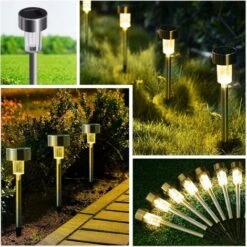 Luce Solare Da Giardino Per Esterni, Decorazione Per Luci Da Giardino A LED Senza Fili Illuminazione Solare Per Esterni Per Percorsi Da Prato Luce Ricaricabile Automatica IP65 Impermeabile - 5 Pezzi B -Vendite VIDAXL || LEDVANCE || STEINEL 33379235 5