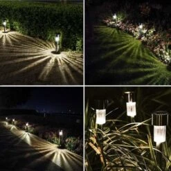 Luce Solare Da Esterno Da Giardino, Decorazione Da Giardino A LED Senza Fili Illuminazione Solare Da Esterno Per Percorsi Da Prato Luce Ricaricabile Automatica IP65 Impermeabile - 10 Pezzi Bianco -Vendite VIDAXL || LEDVANCE || STEINEL 33379344 5