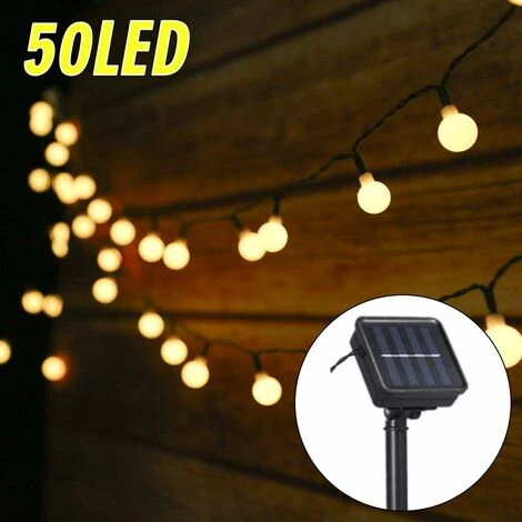 Luci Solari Da Esterno A Stringa, 6,9 M 50 LED A Stringa Solare Impermeabile IP44 Con 8 Modalità Di Illuminazione Per Decorazioni Interne Ed Esterne, Giardino, Albero Di Natale, Feste, Ecc. 1 Luci Solari Da Esterno A Stringa, 6,9 M 50 LED A Stringa Solare Impermeabile IP44 Con 8 Modalità Di Illuminazione Per Decorazioni Interne Ed Esterne, Giardino, Albero Di Natale, Feste, Ecc.