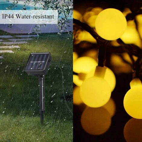 Luci Solari Da Esterno A Stringa, 6,9 M 50 LED A Stringa Solare Impermeabile IP44 Con 8 Modalità Di Illuminazione Per Decorazioni Interne Ed Esterne, Giardino, Albero Di Natale, Feste, Ecc. 2 Luci Solari Da Esterno A Stringa, 6,9 M 50 LED A Stringa Solare Impermeabile IP44 Con 8 Modalità Di Illuminazione Per Decorazioni Interne Ed Esterne, Giardino, Albero Di Natale, Feste, Ecc. - immagine 2