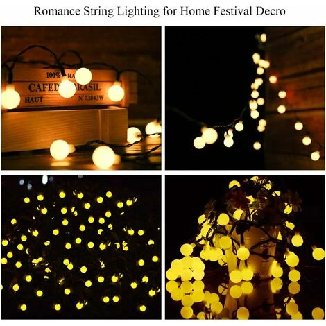 Luci Solari Da Esterno A Stringa, 6,9 M 50 LED A Stringa Solare Impermeabile IP44 Con 8 Modalità Di Illuminazione Per Decorazioni Interne Ed Esterne, Giardino, Albero Di Natale, Feste, Ecc. 5 Luci Solari Da Esterno A Stringa, 6,9 M 50 LED A Stringa Solare Impermeabile IP44 Con 8 Modalità Di Illuminazione Per Decorazioni Interne Ed Esterne, Giardino, Albero Di Natale, Feste, Ecc. - immagine 5