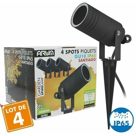 Set Di 4 Faretti Da Esterno Per Illuminazione Da Giardino SANTIAGO GU10 2 Set Di 4 Faretti Da Esterno Per Illuminazione Da Giardino SANTIAGO GU10 - immagine 2