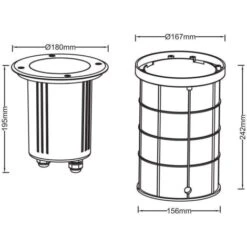 Lampada Da Terra Ad Incasso Grand Canyon E27 -Vendite VIDAXL || LEDVANCE || STEINEL 33587630 5