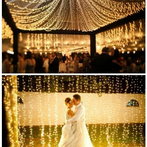 100M 600 LED String Lights Carnevale Matrimonio Illuminazione Da Giardino Per Interni All'aperto 2 100M 600 LED String Lights Carnevale Matrimonio Illuminazione Da Giardino Per Interni All'aperto - immagine 2