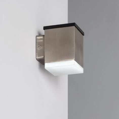 Applique Da Parete LED Solare Per Esterni Alluminio Jafaro Bianco Caldo 3000K 105 Mm 1 Applique Da Parete LED Solare Per Esterni Alluminio Jafaro Bianco Caldo 3000K 105 Mm